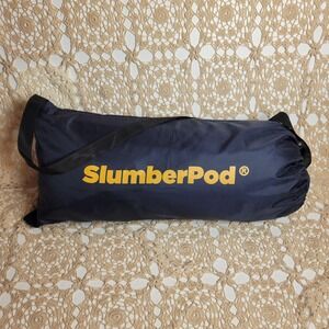 SlumberPod Blackout Privacy Sleep Pod Navy Stars Infant Toddler Blue Portable